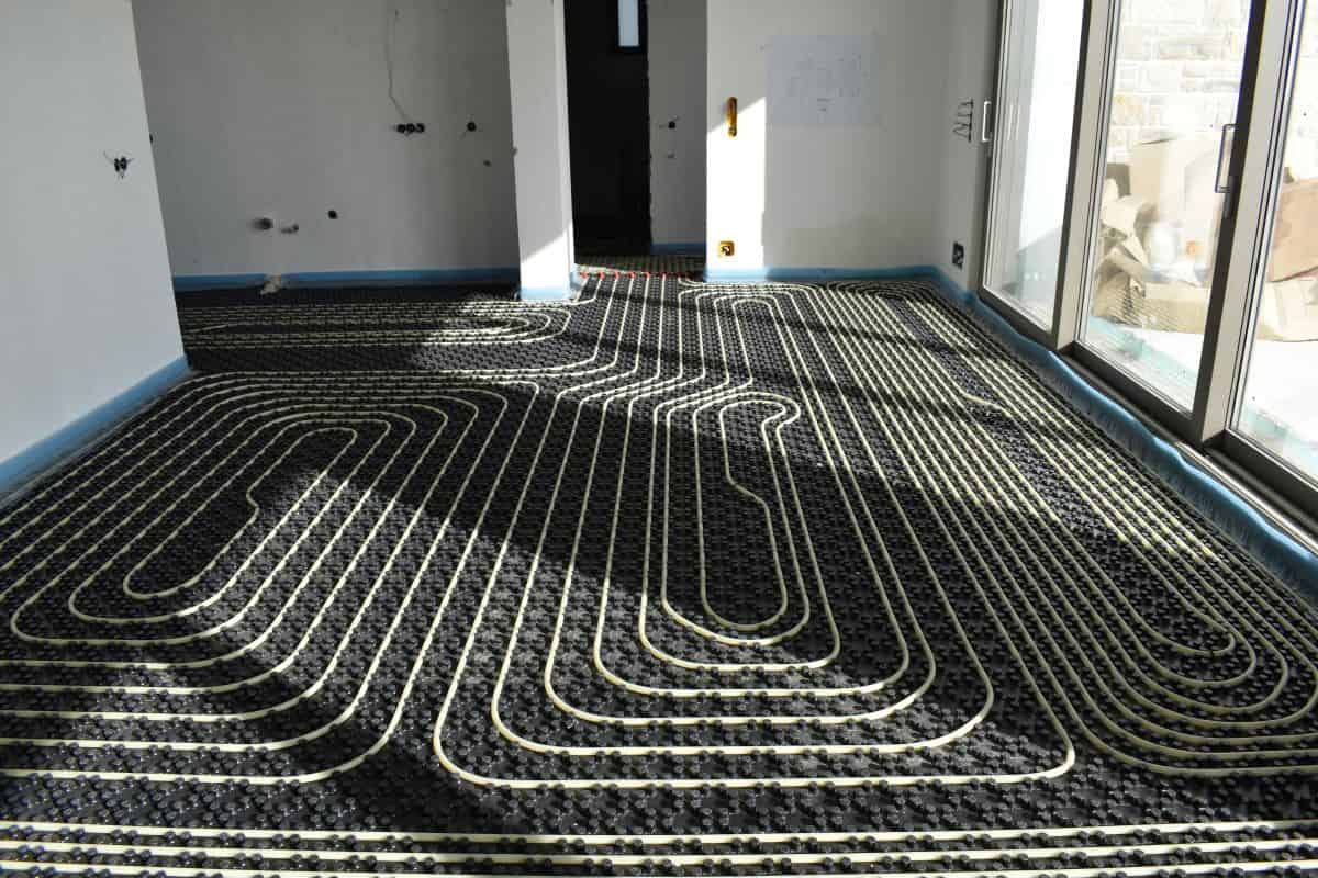 radiant floor heater system