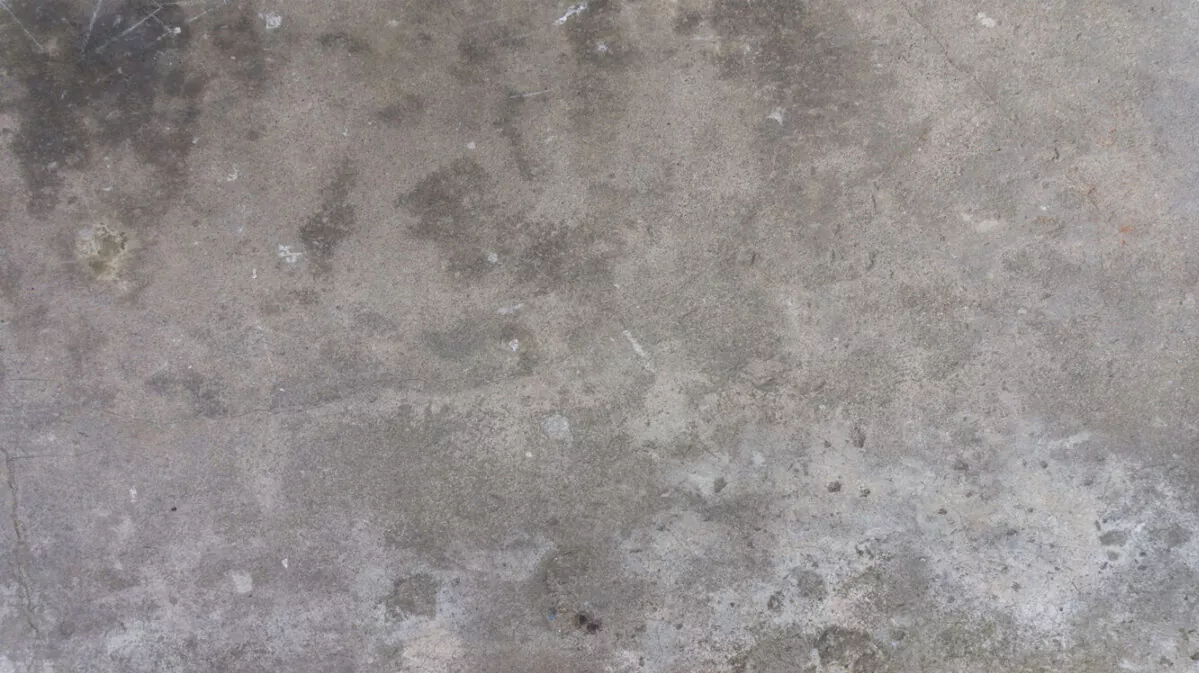 Concrete discoloration