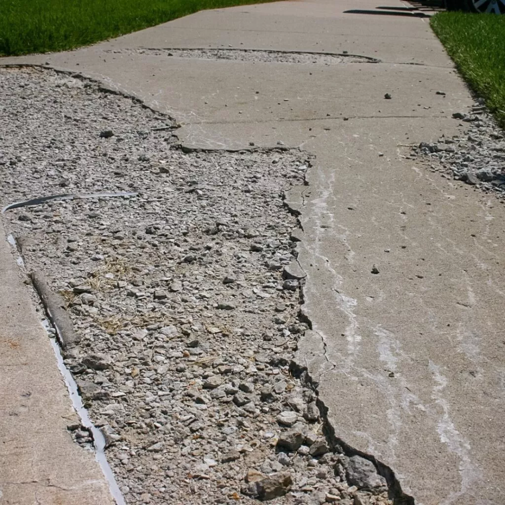 spalling concrete